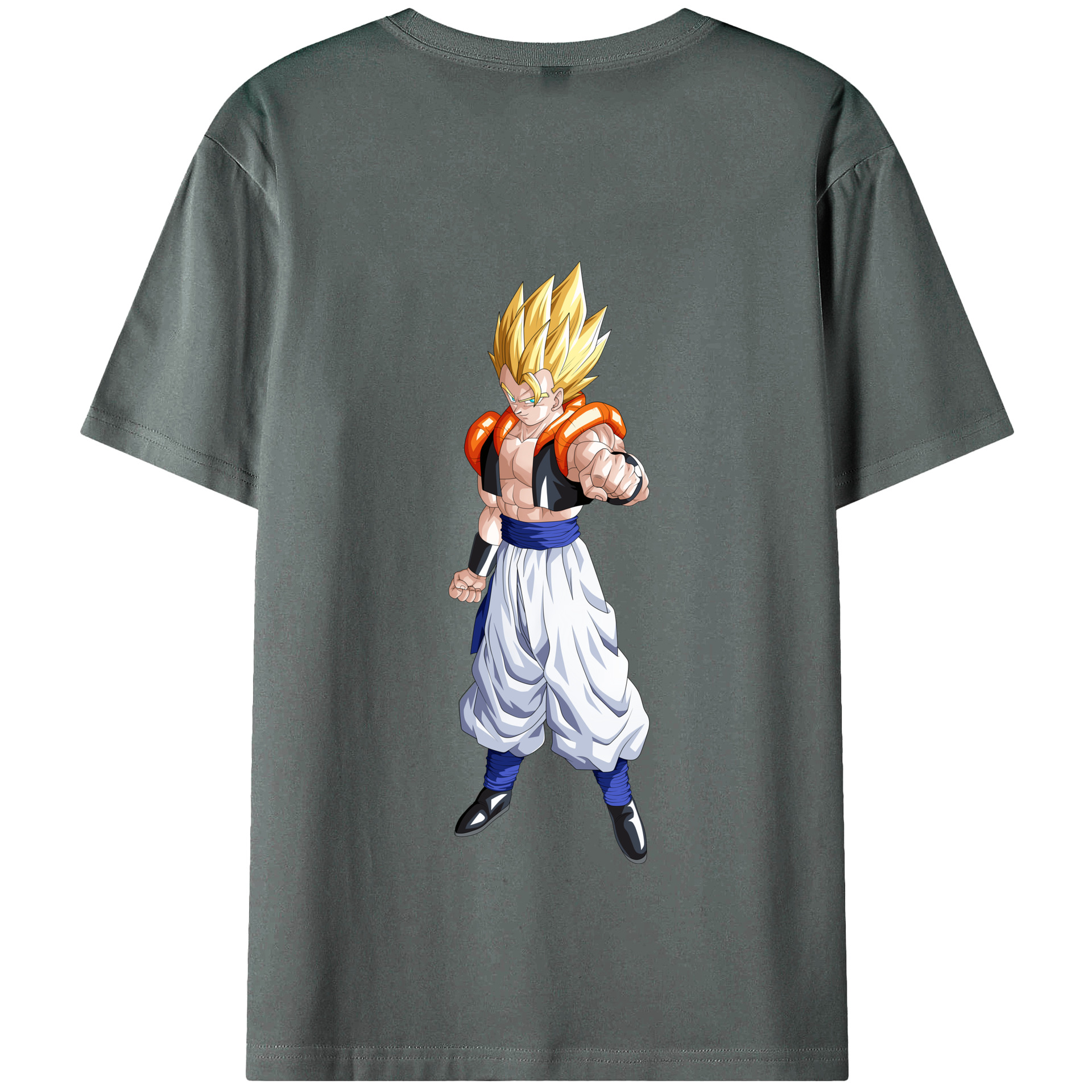 （画像用） ドラゴンボール ベジータ四世（Bejīta Yonsei）DRAGON BALL Vegeta IV 綿100％半袖Tシャツ（背面プリント）